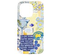Italy Lemon Positano Capri Summer Art Collage Coque pour iPhone 15 Pro