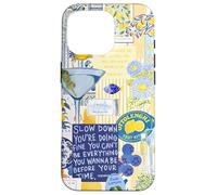 Italy Lemon Positano Capri Summer Art Collage Coque pour iPhone 16 Pro