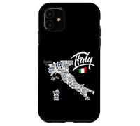 Italy Map Graphic Tees - Novelty Tee Shirts & Cool Designs Coque pour iPhone 11
