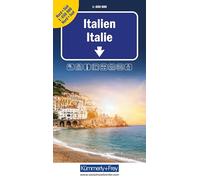 Italy North & South Map: Doublesided