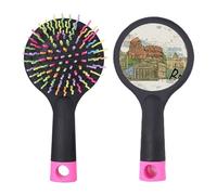 Italy Rome Paysage Landmark Nation Salon Brosse à cheveux démêlante Base coussin