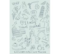 Italy Travel Journal: Large Blue Cover