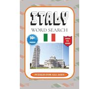 Italy Word search: Over 50 Fun Italy Word Searches | 6 x 9 inches, 120 Pages | The Perfect Gift for Italy Lovers