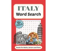Italy Word Search Puzzle Book: A great travel word search about Italy's food, culture, cities and travel | Easy to Read | 6 x 9 inches , 110 pages | 50+ puzzles.. Gift for Vacations, and Free Times
