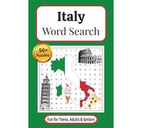 Italy Word Search Puzzle Book: Italy Word Search Puzzle Book: Easy to Read Print Search Puzzles Inspired by Italy, Italia, and the Italian Republic | ... Gift for Travel, Holidays, and Leisure Time