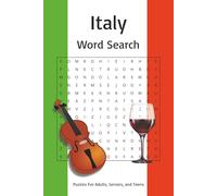 Italy Word Search Puzzle Book: Word Searches with Easy to Read Print about Italy, Rome, the Renaissance, and More | 6x9 inches, 110 pages | 50+ Puzzles... Gift for Vacations, Holidays, and Free Times