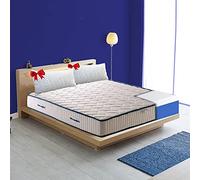Italymaterassi Matelas anatomique EVA, 17 cm de haut, avec mousse à mémoire de forme et polyuréthane et oreiller en mousse à mémoire de forme 180_x_200_cm_+_2_Cuscini_Memory