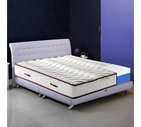 ITALYMATERASSI Matelas une place et demie à mémoire de forme 130 x 190 cm en mousse à mémoire de forme, hauteur 20 cm, anti-acariens et antibactériens, dispositif médical déductible, fabriqué en