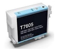 Italy's Cartridge Cartouche T7605, Light Cyan, Compatible Orca Ink pigmenté pour Epson Surecolor Sc-P600 C13T76054010, 32 ML