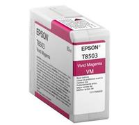 Italy's Cartridge Cartouche T8503M, Magenta, Compatible pour Epson Sc-P800Des, P800Se, P800Sp, 80 ML
