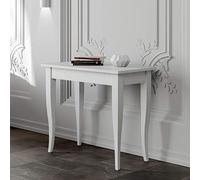 Itamoby Sabre 90 cm Console Extensible, Panneaux mélaminés, Blanc frêne, 90 cm x 48 cm x 77 cm