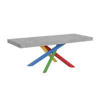 Itamoby Table Extensible 200/304x90 cm Volantis Premium Pieds béton Multicolore 4/B