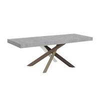 Itamoby Table Extensible 200/460x90 cm Volantis Premium Pieds Ciment Multicolores 4/C