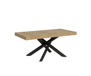 Itamoby Table Extensible 90x180/440 cm Volantis Chêne Nature Structure Anthracite