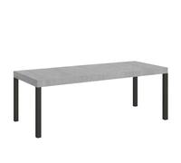 Itamoby Table Extensible Everyday Premium 200/460x90 cm Pieds béton Anthracite