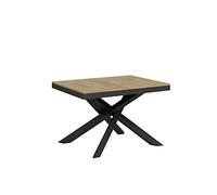 Itamoby Table Volantis Evolution plateau chêne Natura 90x120 Allongé 380 châssis Anthracite