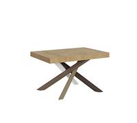 Table extensible 4 à 10 personnes chêne naturel et pieds entrelacés 4 couleurs L 130 à 234 cm Artemis