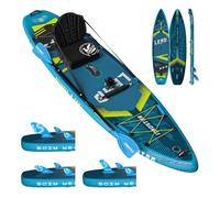 iTAOSTAR L01DP 365cm×88cm Planche de Paddle Gonflable Extra Large - Kit Sup Premium 5 Ailerons - Stabilité Ultime Adultes/Jeunes Tous Niveaux - Lac, Océan & Pêche