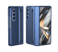 iTape Coque de téléphone légère pour Samsung Galaxy Z Fold4, étui à charnière qui prend en charge le chargement sans fil avec protection de l'objectif, protecteur d'écran, stylet gratuit, résistant