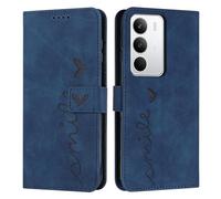 iTape Étui portefeuille pour Tecno Realme C71 avec fentes pour cartes, béquille souple au toucher, rabat magnétique et dragonne, motif cœurs