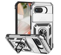 iTape Support magnétique de voiture 2 en 1 pour Google Pixel 9A, coque de protection de qualité militaire, étui de téléphone avec anneau rotatif à 360° intégré, boucle de support, protection