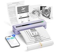 Itari Imprimante Thermique M832, Imprimante Portable 304 DPI pour iPhone et Android, Imprimante sans Encre, Supportant l'impression Multi-Taille,Violet