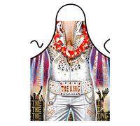 ITATI Tablier de cuisine anti-taches pour homme, modèle Elvis Presley, dimensions 75 x 58 cm