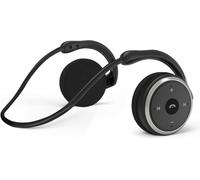 itayak Casque derrière la tête, Bluetooth 5.0 tour de cou autour de la tête, léger, petit, pliable, sans fil, résistant à la transpiration, avec microphone et étui de transport (noir)