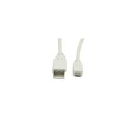 ITB ROS3152 câble USB USB 2.0 2 m USB A Micro-USB A Blanc