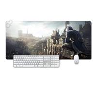 ITBT Assassin's Creed Tapis de Souris XXL 900x400mm Hydrorésistant Anime Mouse Pad Grand Tapis de Souris Gamer avec Base en Caoutchouc Anti-Glissant Surface Texturée pour Ordinateur et PC, T