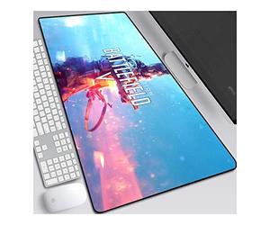 ITBT Battlefield 5 800x300mm Anime Mouse Pad, Keyboard Mouse Mats, Extended XXL Large Professional Gaming Mouse Mat with 3mm-Thick Rubber Base, for Computer PC,F
