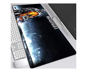 ITBT Battlefield 5 Speed Gaming Mouse Pad,XXL Anime Mouse Mat,800x300mm, Extra Large Mousepad with Non-Slip Rubber Base,3mm Stitched Edges,for Computer PC,E