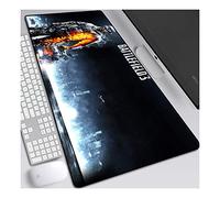 ITBT Battlefield 700x300mm Tapis de Souris XL Multifonction Gaming Mousepad XL Grand sous Main, Anime Souris 3mm Bureau Anti-Glissant Surface Texturée pour Ordinateur,B