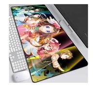ITBT Beyond The Realm 800x300mm Anime Mouse Pad, Keyboard Mouse Mats, Extended XXL Large Professional Gaming Mouse Mat with 3mm-Thick Rubber Base, for Computer PC,A