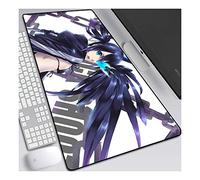 ITBT Black Rock Shooter 700x300mm Tapis de Souris XL Multifonction Gaming Mousepad XL Grand sous Main, Anime Souris 3mm Bureau Anti-Glissant Surface Texturée pour Ordinateur,B