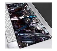 ITBT Black Rock Shooter Tapis de Souris XL 700x300mm Hydrorésistant Anime Mouse Pad Grand Tapis de Souris Gamer avec Base en Caoutchouc Anti-Glissant Surface Texturée pour Ordinateur et PC,E