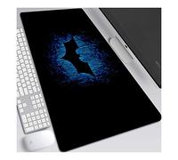 ITBT Chauve-Souris du Chevalier Noir, A 900x400mm Tapis de Souris XXL Multifonction Gaming Mousepad XXL Grand sous Main, Anime Souris 3mm Bureau Anti-Glissant Surface Texturée pour Ordinateur