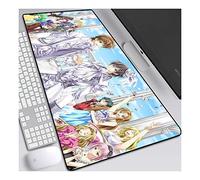 ITBT Code Geass Anime Extended XXL Mousepad,Speed Gaming Mouse Mat,800x300mm Large Anime Mousepad with Non-Slip Rubber Base,3mm Stitched Edges,for Computer PC,A