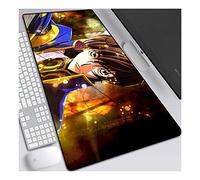 ITBT Code Geass Speed Gaming Mouse Pad,XXL Anime Mouse Mat,800x300mm, Extra Large Mousepad with Non-Slip Rubber Base,3mm Stitched Edges,for Computer PC,E
