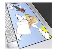 ITBT Creative Girl Speed Gaming Mouse Pad,XXL Anime Mouse Mat,800x300mm, Extra Large Mousepad with Non-Slip Rubber Base,3mm Stitched Edges,for Computer PC,E