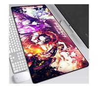 ITBT Date a Live 900x400mm Tapis de Souris XXL Multifonction Gaming Mousepad XXL Grand sous Main, Anime Souris 3mm Bureau Anti-Glissant Surface Texturée pour Ordinateur,B
