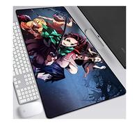 ITBT Demon Slayer Tapis de Souris XL 900x400mm Hydrorésistant Anime Mouse Pad Grand Tapis de Souris Gamer avec Base en Caoutchouc Anti-Glissant Surface Texturée pour Ordinateur et PC,B