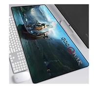 ITBT Dieu de la Guerre, H Tapis de Souris XL 900x400mm Hydrorésistant Anime Mouse Pad Grand Tapis de Souris Gamer avec Base en Caoutchouc Anti-Glissant Surface Texturée pour Ordinateur et PC