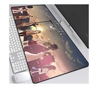 ITBT Dream Schoolgirl 700x300mm Tapis de Souris XL Multifonction Gaming Mousepad XL Grand sous Main, Anime Souris 3mm Bureau Anti-Glissant Surface Texturée pour Ordinateur,A