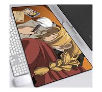 ITBT Fullmetal Alchemist 700x300mm Tapis de Souris XL Multifonction Gaming Mousepad XL Grand sous Main, Anime Souris 3mm Bureau Anti-Glissant Surface Texturée pour Ordinateur,E
