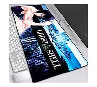 ITBT Ghost in The Shell Anime Extended XXL Mousepad,Speed Gaming Mouse Mat,800x300mm Large Anime Mousepad with Non-Slip Rubber Base,3mm Stitched Edges,for Computer PC,E
