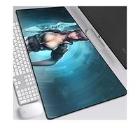 ITBT Ghost in The Shell Anime Extended XXL Mousepad,Speed Gaming Mouse Mat,800x300mm Large Anime Mousepad with Non-Slip Rubber Base,3mm Stitched Edges,for Computer PC,F