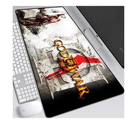 ITBT God of War Anime Extended XXL Mousepad,Speed Gaming Mouse Mat,800x300mm Large Anime Mousepad with Non-Slip Rubber Base,3mm Stitched Edges,for Computer PC,C