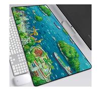 ITBT Goldfish on The Cliff 700x300mm Tapis de Souris XL Multifonction Gaming Mousepad XL Grand sous Main, Anime Souris 3mm Bureau Anti-Glissant Surface Texturée pour Ordinateur,A