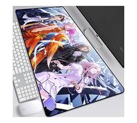 ITBT Guilty Crown 700x300mm Tapis de Souris XL Multifonction Gaming Mousepad XL Grand sous Main, Anime Souris 3mm Bureau Anti-Glissant Surface Texturée pour Ordinateur,E